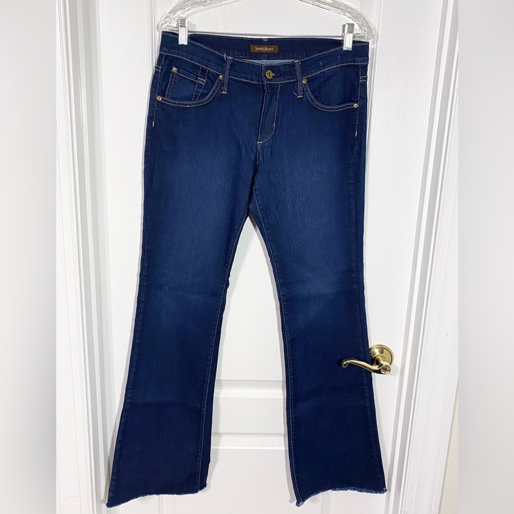 James Jeans Reboot Bootcut Mid Rise Dark Wash Jeans USA MADE Size 31